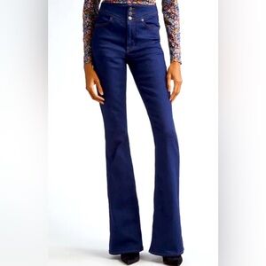 Veronica Beard Black/Charcoal Beverly Skinny Flare Jeans Size 26